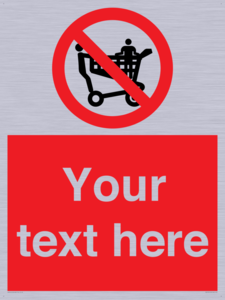 Custom No Climbing on Trolley Sign